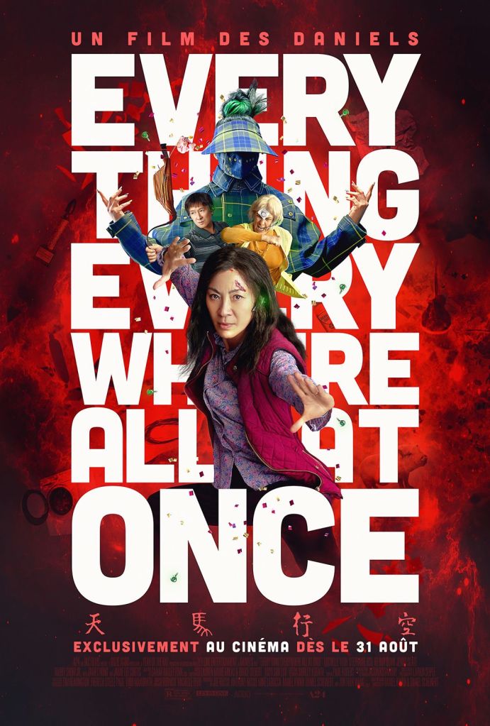 Affiche du film Everything Everywhere all at once présenté dans la rétrospective thématique au festival Les Utopiales à Nantes en 2025