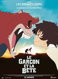 Affiche du film Le garçon et la bête Scarlett de Mamoru Hosoda présenté en séance spéciale en première française au festival Les Utopiales à Nantes en 2025 science-fiction 