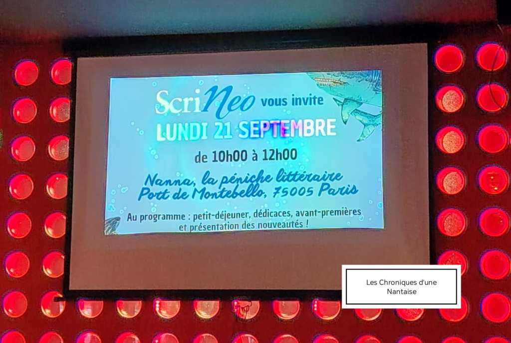 Petit déjeuner de rentrée de la maison d'édition Scrineo à Paris en 2026 pour présenter les nouveautés littéraires. 