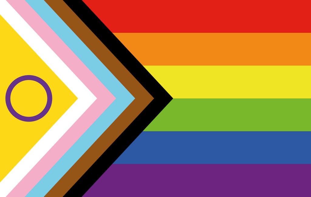 Drapeau LGBTQIA+ et l'importance de la représentation des différents types de couples et des différentes orientations sexuelles et de genres. 